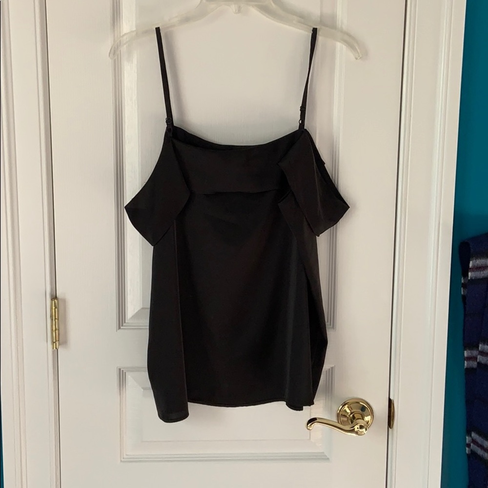 Soft, silky black top
